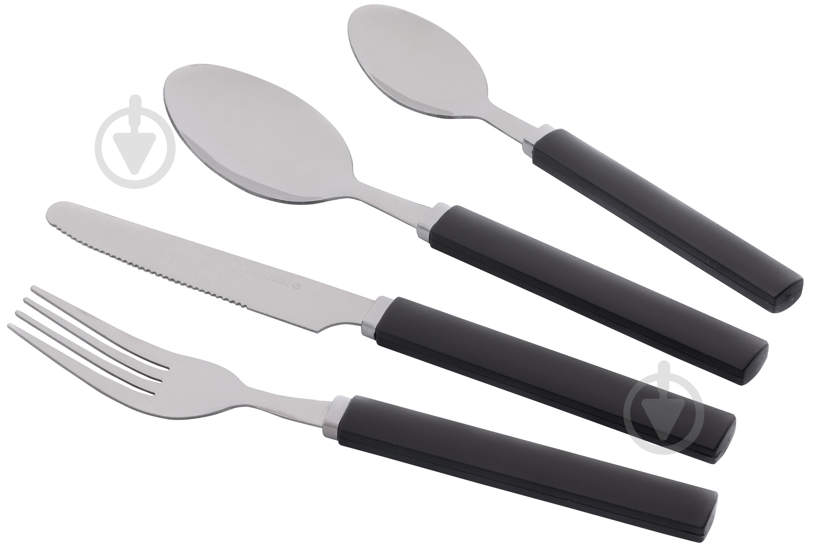 Набор столовых приборов Ardesto Gemini Spoleto 16 шт. черный AR1916S - фото 1 Набор столовых приборов Ardesto Gemini Spoleto 16 шт. черный AR1916S - фото 1