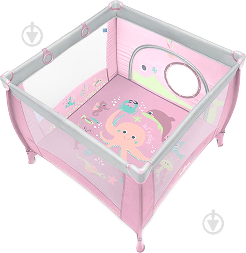 Манеж Baby Design Play Up 08 Pink 293443 - фото 1