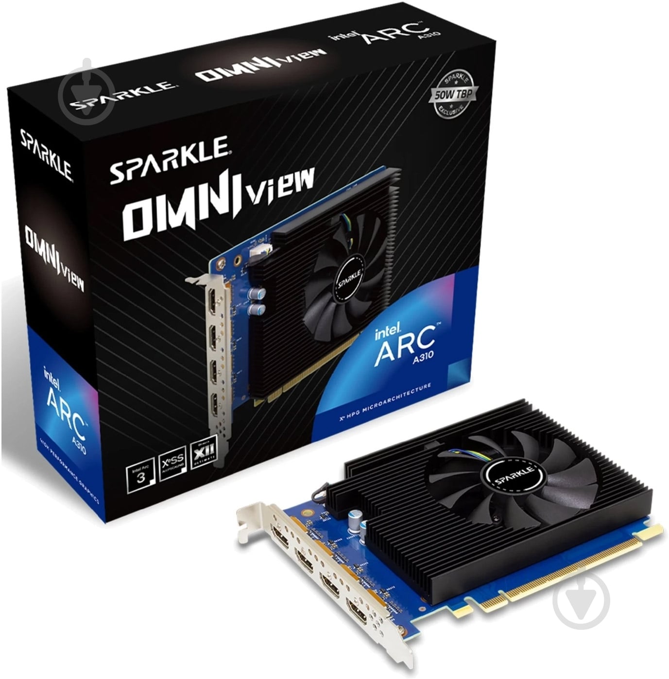 Відеокарта SPARKLE Intel Arc A310 4GB GDDR6 64bit (SA310F-4G) - фото 4