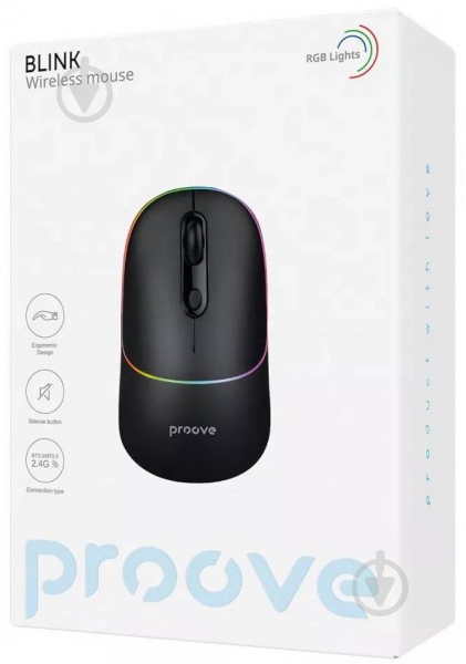 Мышь Proove Blink black (WMBL00002001) - фото 2 Мышь Proove Blink black (WMBL00002001) - фото 2