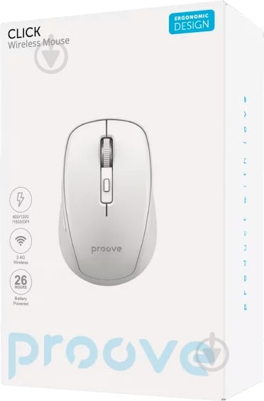 Мышь Proove Click white (WMCL00000002) - фото 6 Мышь Proove Click white (WMCL00000002) - фото 6