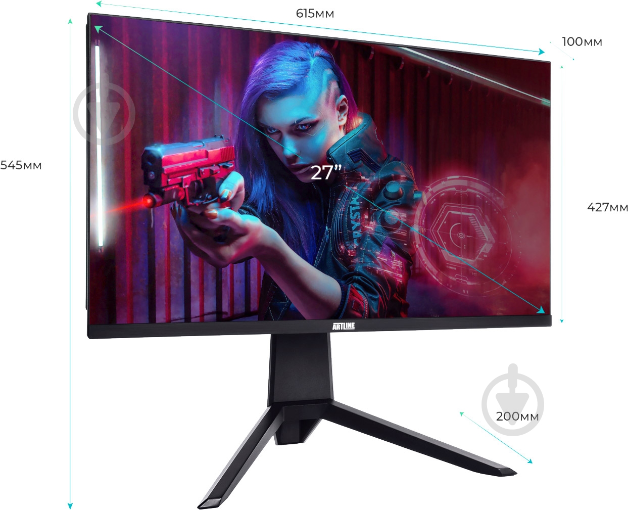 Моноблок Artline Gaming G75 27 (G75v25) black - фото 12