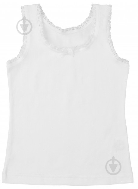 Майка детская для девочекдетские Bibo 34073 р.128 белый - фото 1