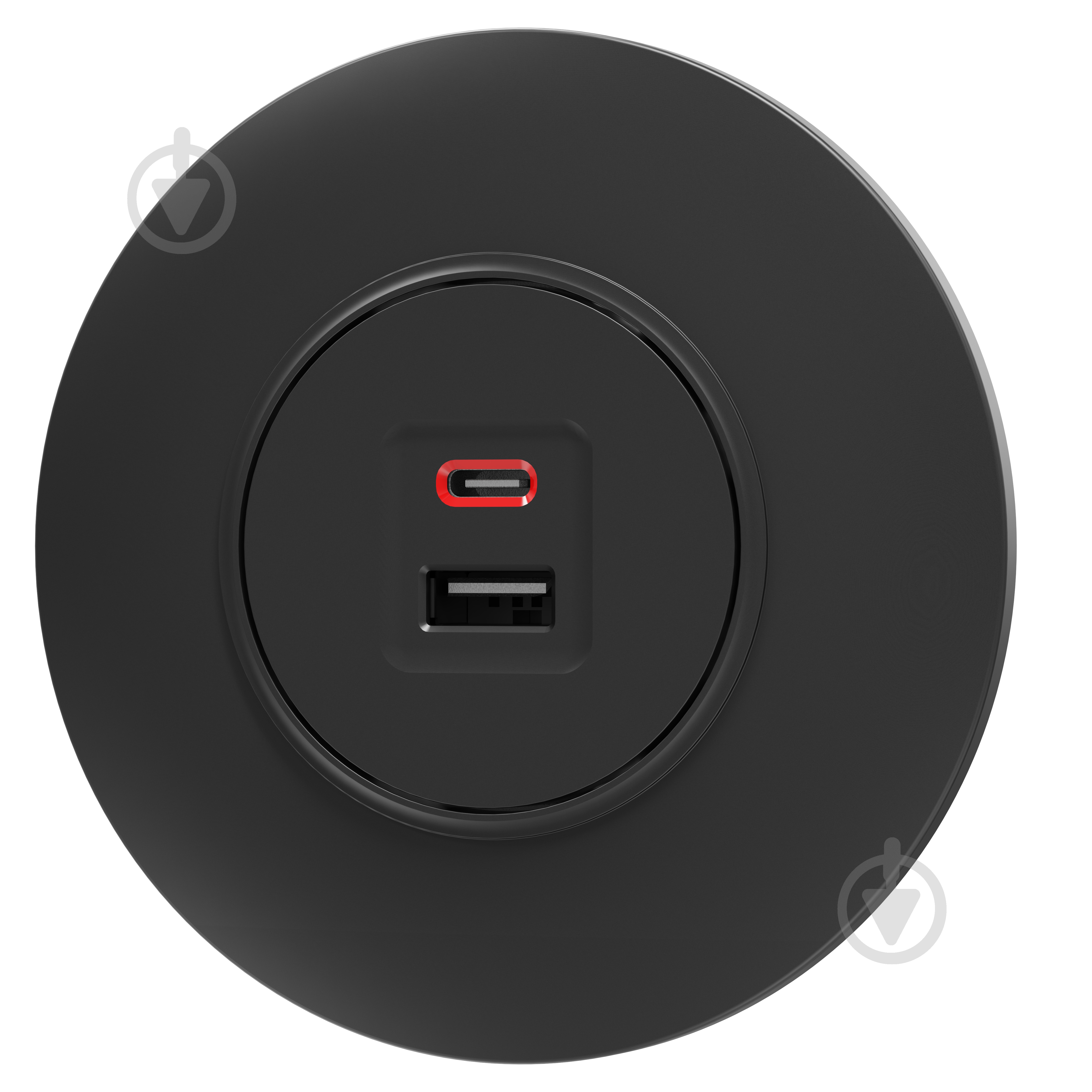 Механизм розетки USB + Type C HausMark Bela черный - фото 3