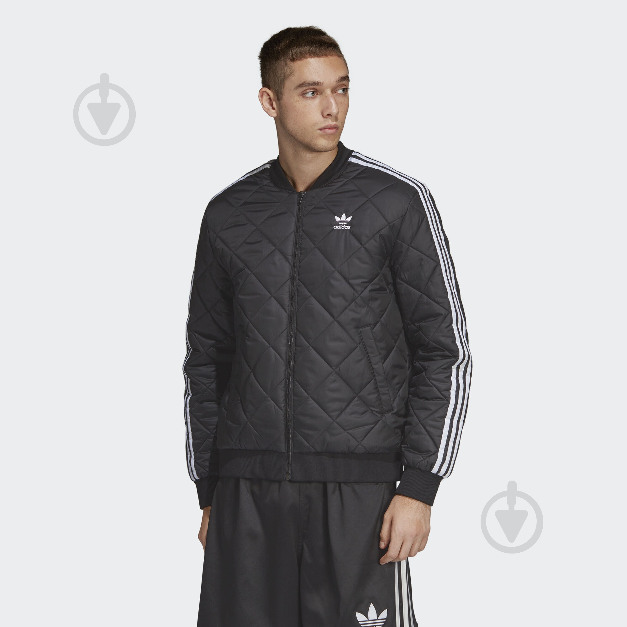 Ветровка Adidas SST QUILTED DV2302 р.S черная - фото 3