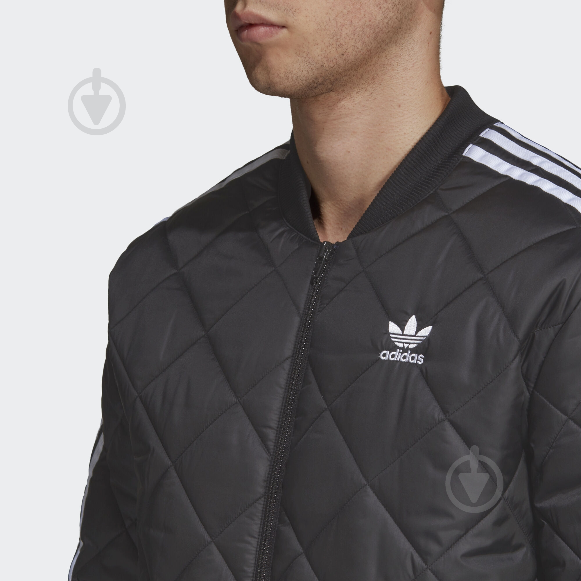 Ветровка Adidas SST QUILTED DV2302 р.S черная - фото 6