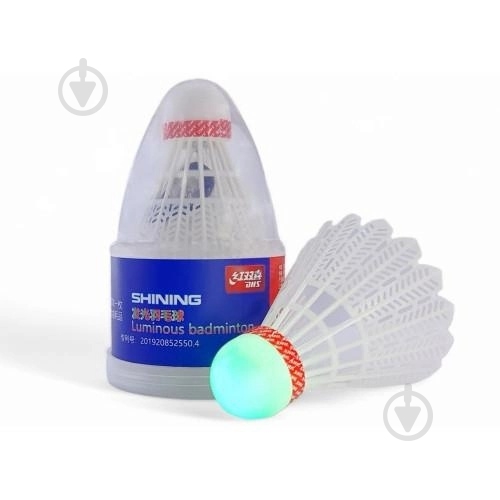 Волан для бадминтона DHS SHINING 2 шт./уп. - фото 1