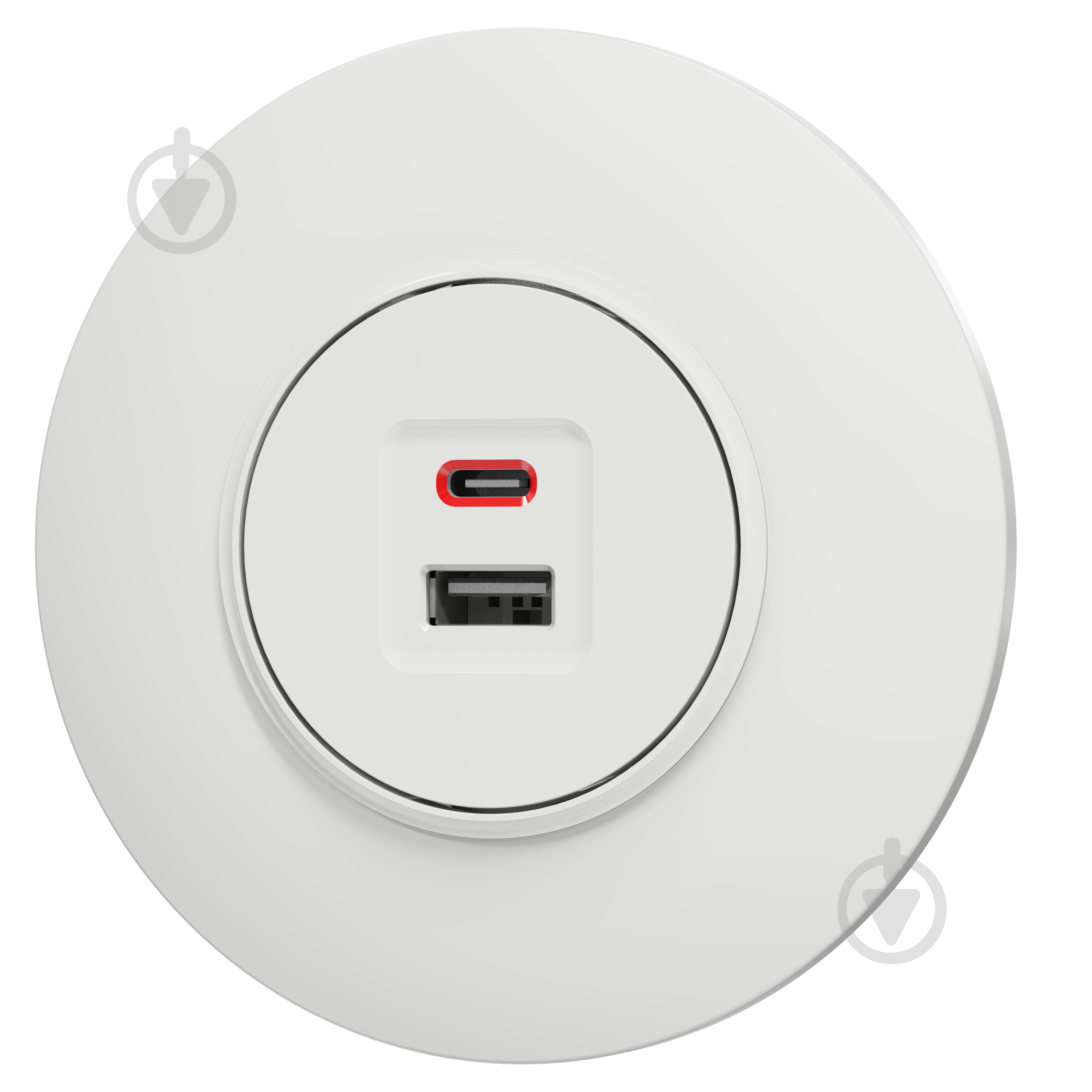 Механизм розетки USB + Type C HausMark Bela белый - фото 4