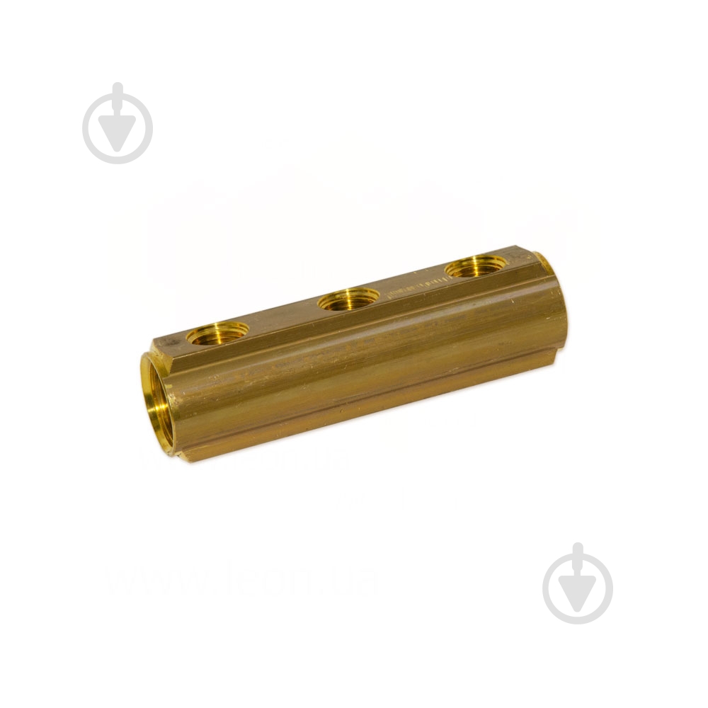 Колектор Bianchi Ø1 х 3 х 1/2 ВР латунь з отвором для ПВ 3/8 I=50 мм - фото 1 Колектор Bianchi Ø1 х 3 х 1/2 ВР латунь з отвором для ПВ 3/8 I=50 мм - фото 1