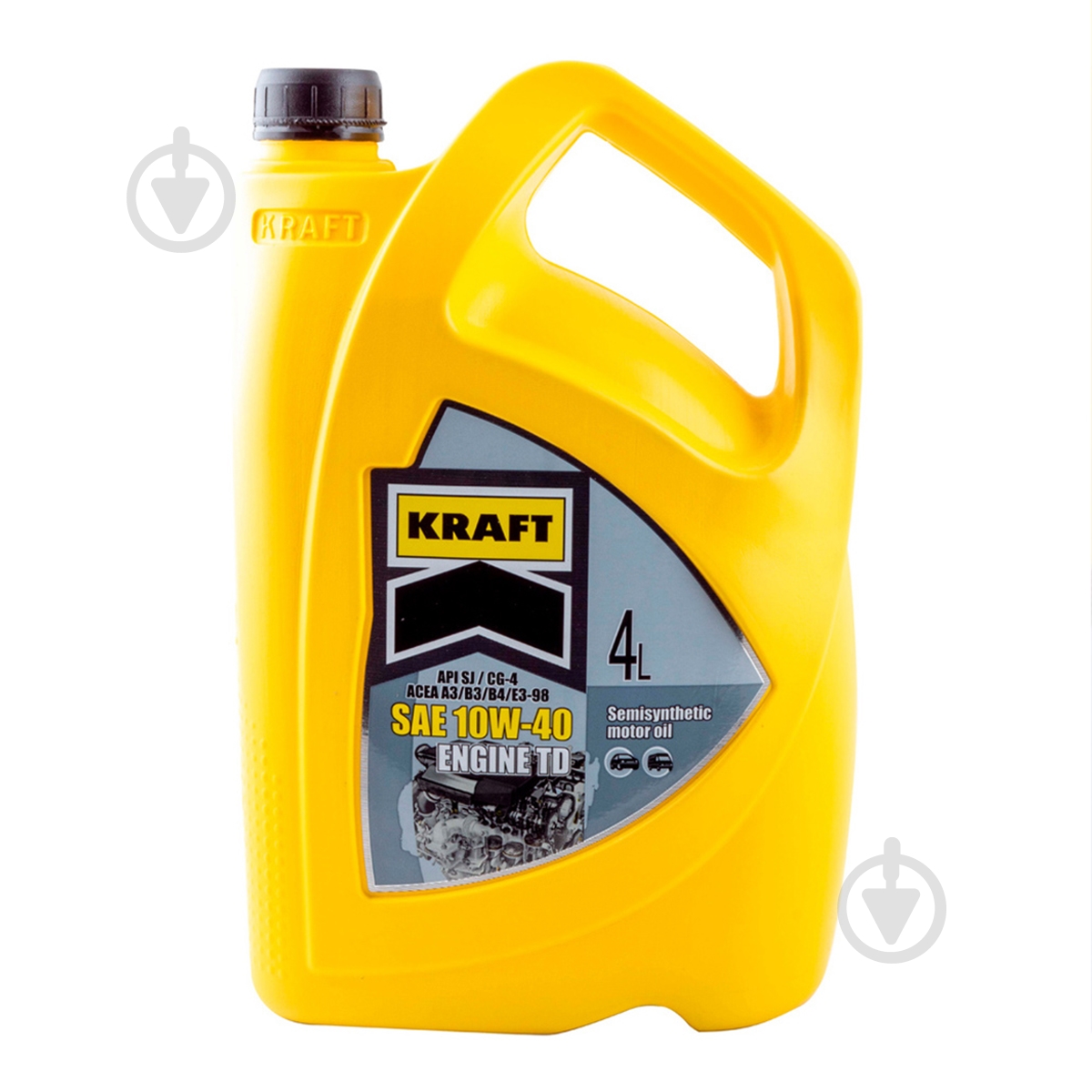 Моторное масло полусинтетическое Kraft Engine Td 10W-40 4 л - фото 1