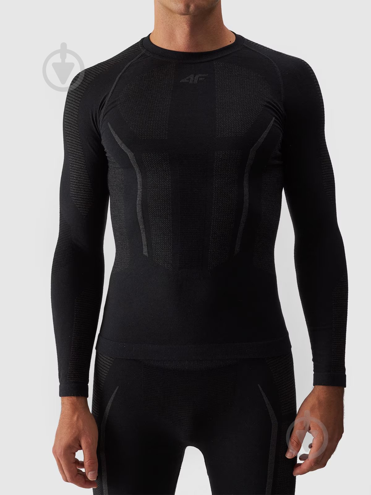 Термокофта 4F SEAMLESS UNDERWEAR M163 4FWAW24USEAM163-20S р.S-M чорний - фото 5