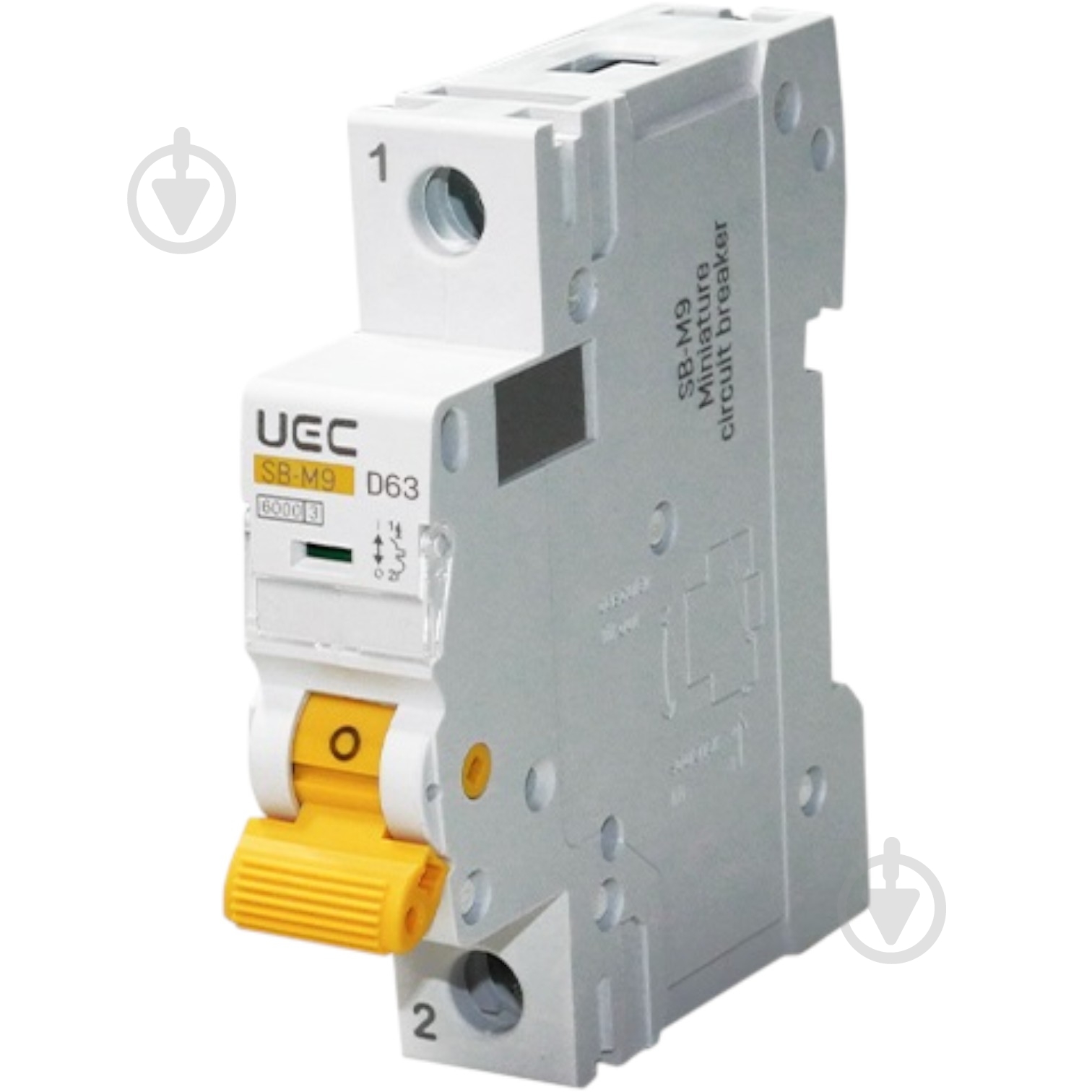 Автоматичний вимикач UEC SB-M9 1P 32A D 6kA MCB60-1-032-D - фото 1