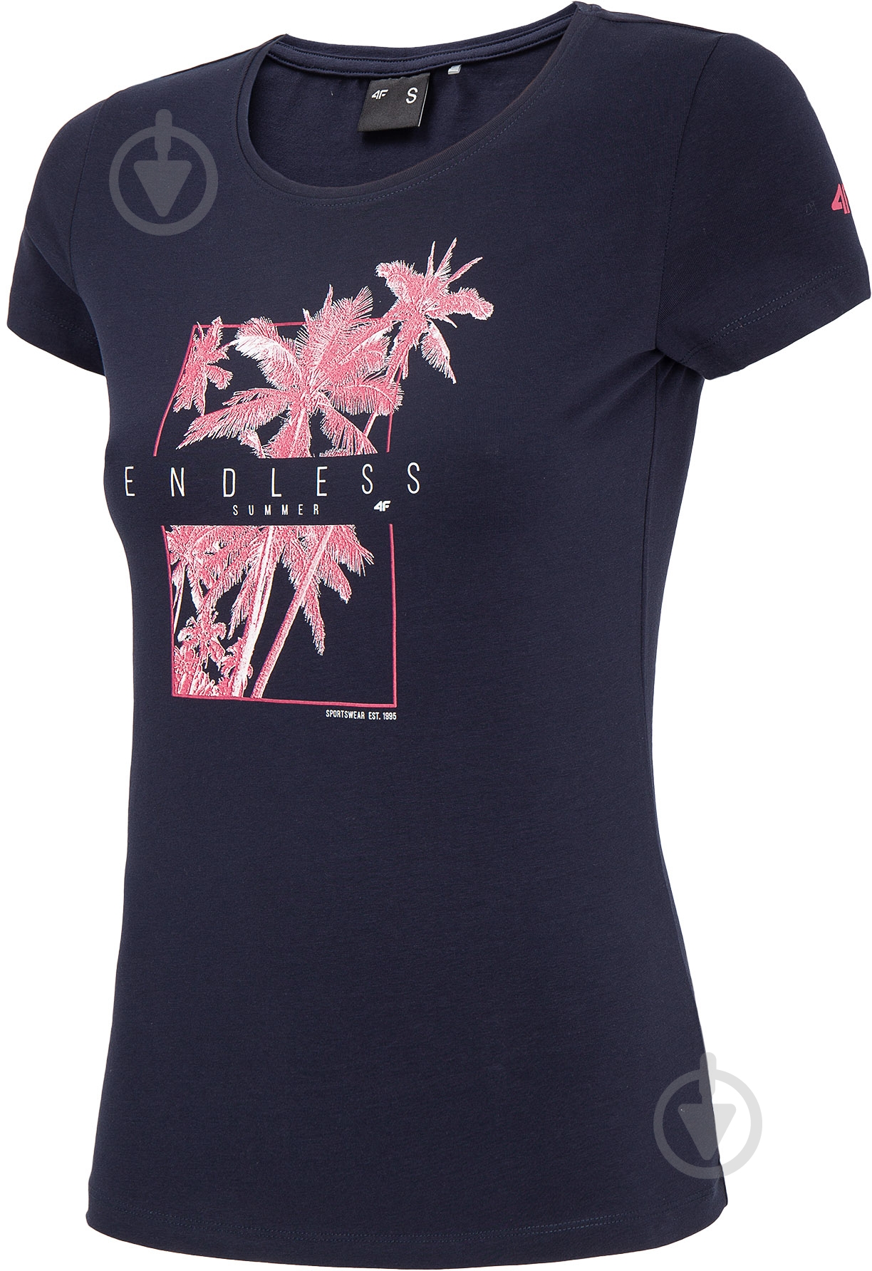 Футболка 4F H4L20-TSD025-31S H4L20-TSD025-31S р.XL синий - фото 1