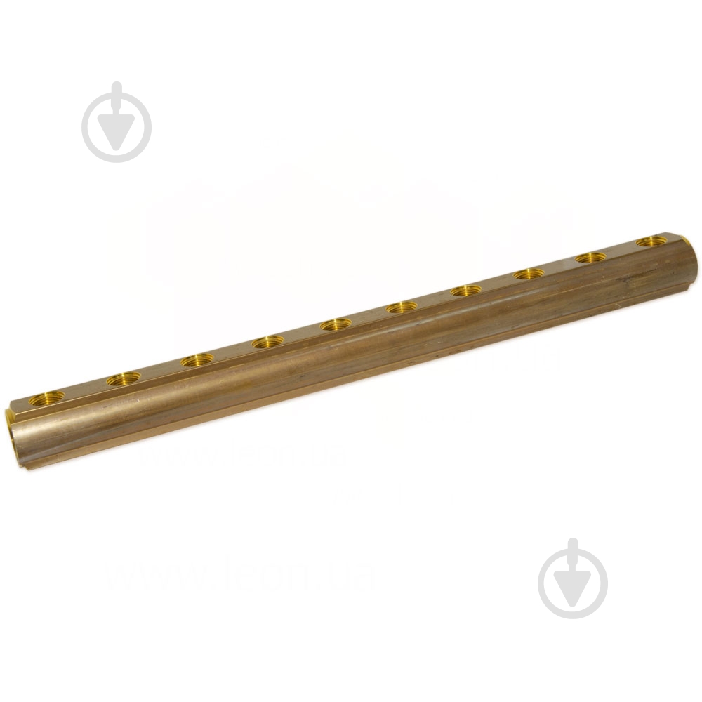 Колектор Bianchi Ø1 х 10 х 1/2 ВР латунь з отвором для ПВ 3/8 I=50 мм - фото 1 Колектор Bianchi Ø1 х 10 х 1/2 ВР латунь з отвором для ПВ 3/8 I=50 мм - фото 1