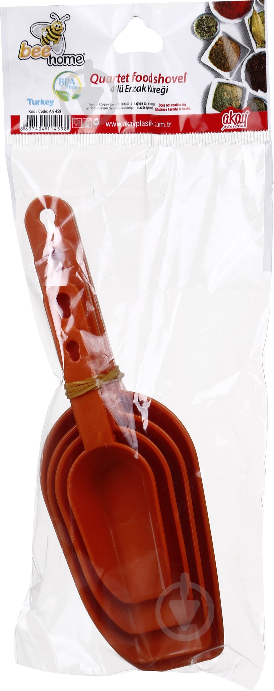 Совок для сипких продуктів Fackelmann 4 шт 19,5х6.,5х5.,5 см AK 459 - фото 6