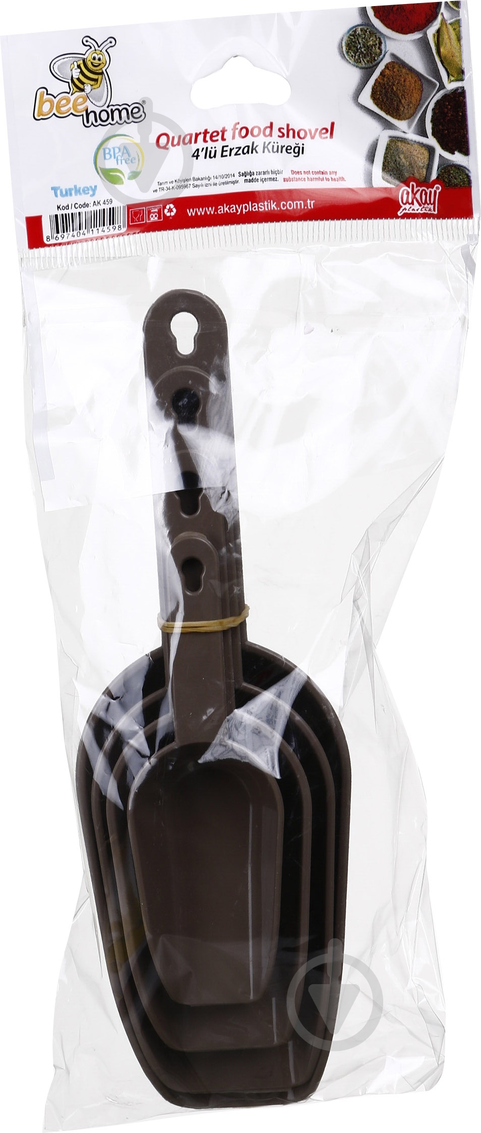 Совок для сипких продуктів Fackelmann 4 шт 19,5х6.,5х5.,5 см AK 459 - фото 3