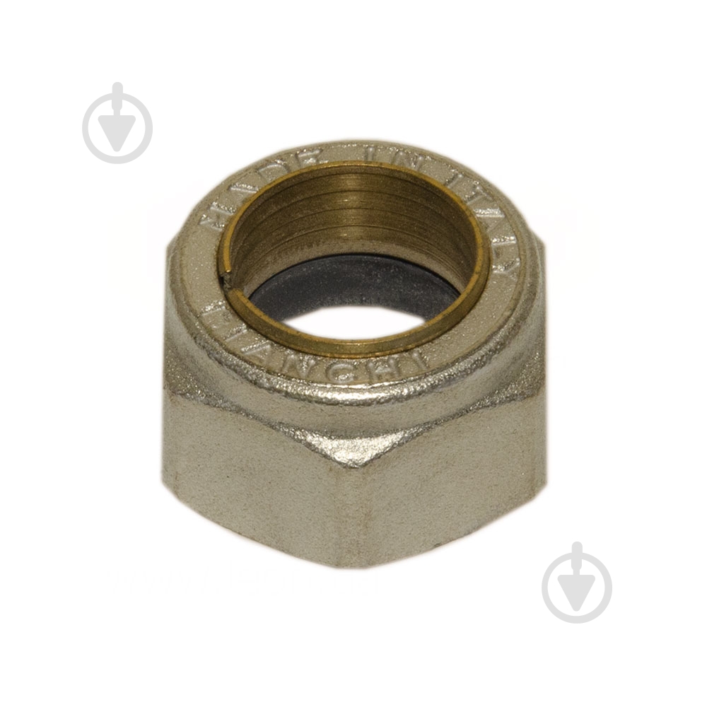 Гайка внутренняя Bianchi з кільцем Ø15 х 1/2 НІКЕЛЬ - фото 1 Гайка внутренняя Bianchi з кільцем Ø15 х 1/2 НІКЕЛЬ - фото 1