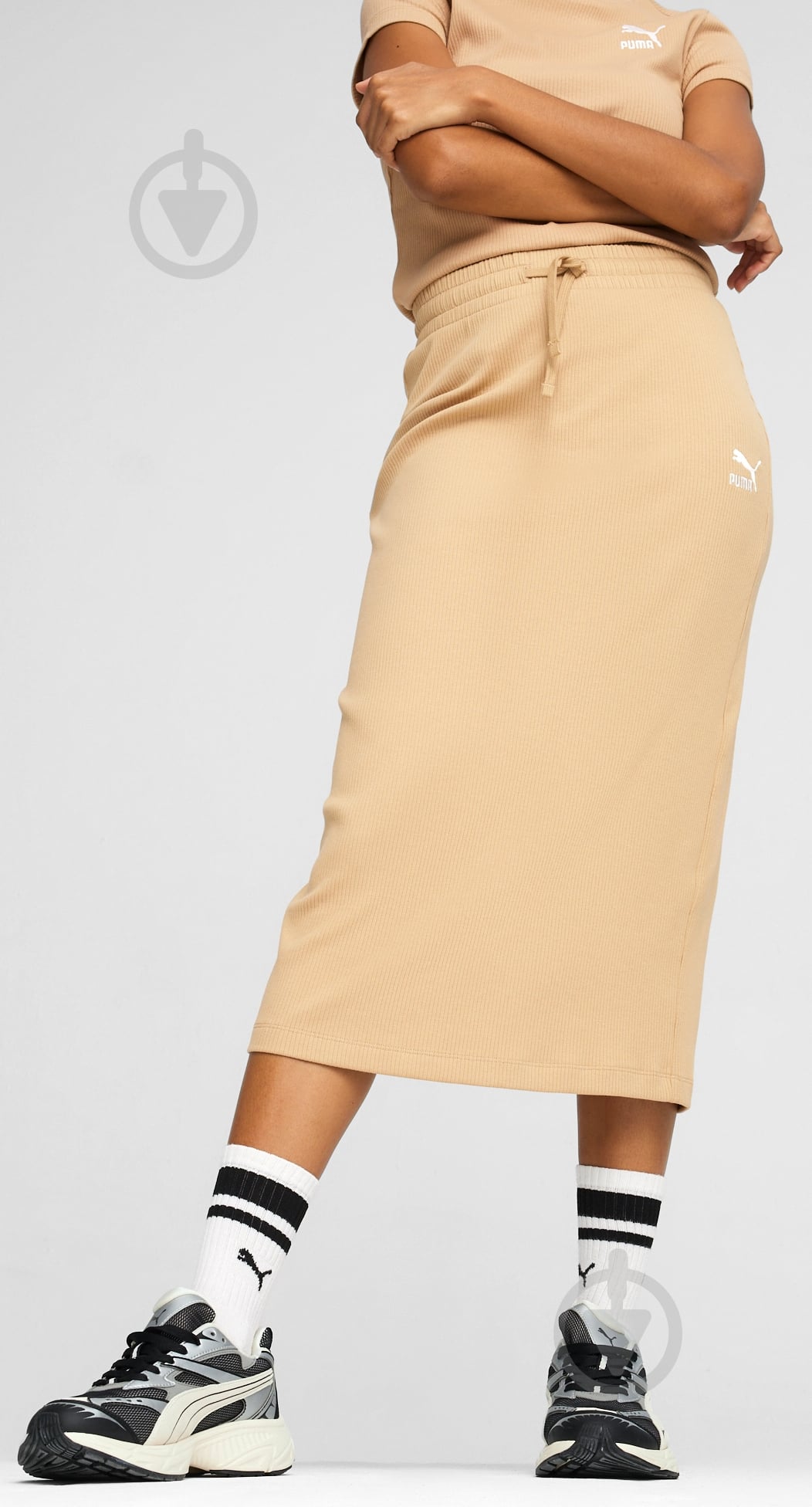 ᐉ Спідниця Puma MIDI CLASSICS 62426583 р.XS бежевий • Краща ціна