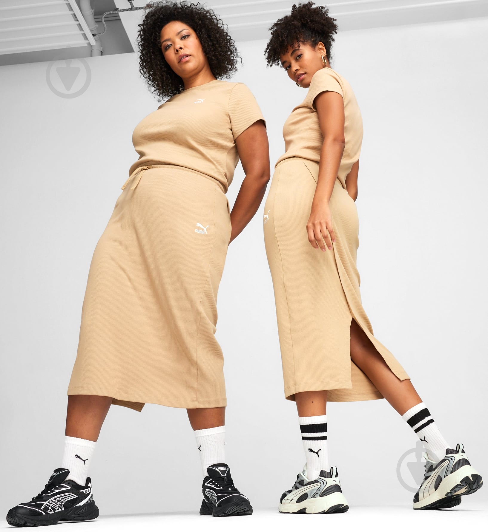 ᐉ Юбка Puma MIDI CLASSICS 62426583 р.XS бежевый • Купить в Киеве