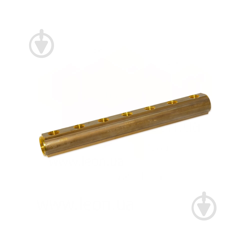 Колектор Bianchi Ø1 х 7 х 1/2 ВР латунь з отвором для ПВ 3/8 I=50 мм - фото 1 Колектор Bianchi Ø1 х 7 х 1/2 ВР латунь з отвором для ПВ 3/8 I=50 мм - фото 1