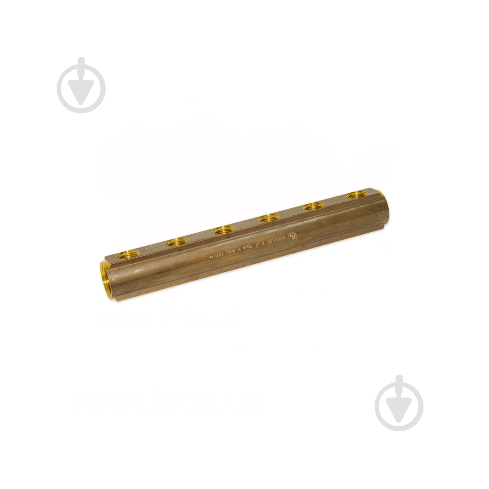 Колектор Bianchi Ø1 х 6 х 1/2 ВР латунь з отвором для ПВ 3/8 I=50 мм - фото 1 Колектор Bianchi Ø1 х 6 х 1/2 ВР латунь з отвором для ПВ 3/8 I=50 мм - фото 1