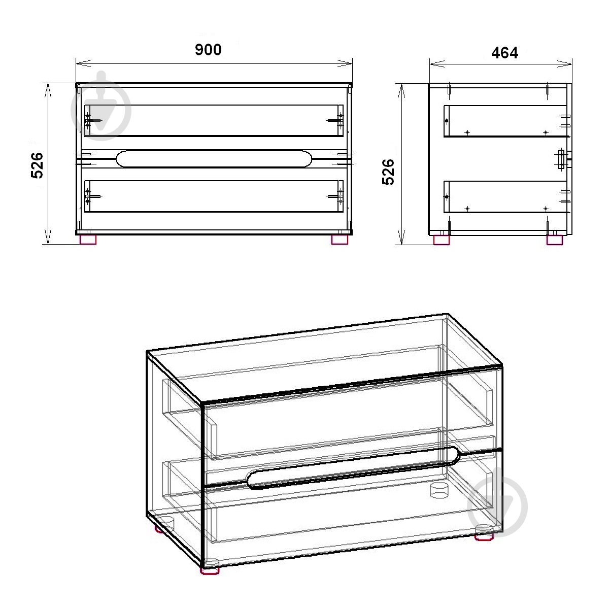 Тумба под ТВ Компанит МС ТВ-4 венге - фото 2
