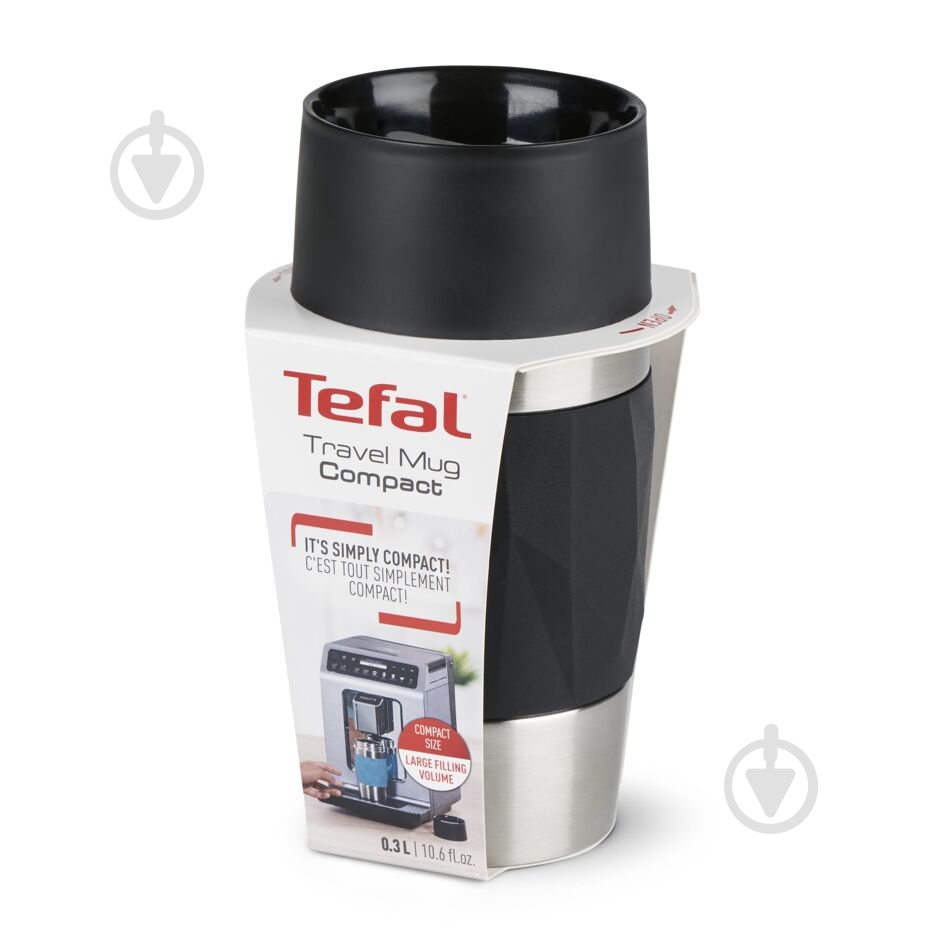 Термочашка Tefal 300 мл Compact mug N2160110 - фото 6 Термочашка Tefal 300 мл Compact mug N2160110 - фото 6
