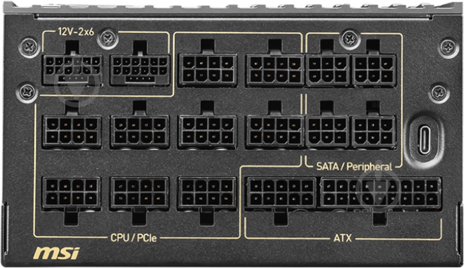 Блок питания MSI MEG AI1600T PCIE5 1600 Вт - фото 4 Блок питания MSI MEG AI1600T PCIE5 1600 Вт - фото 4