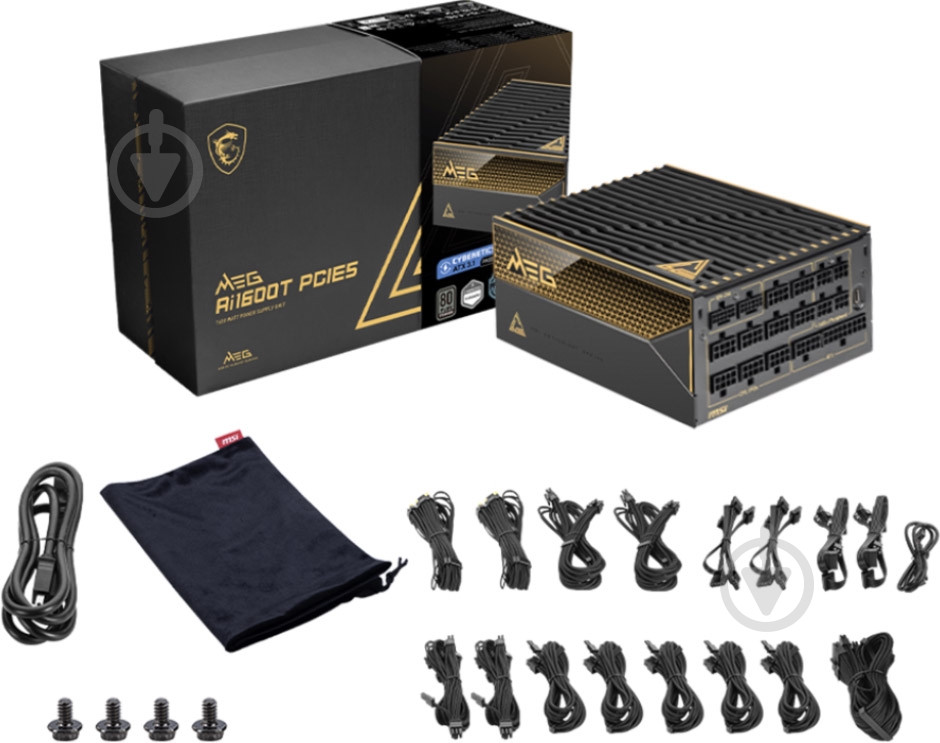 Блок питания MSI MEG AI1600T PCIE5 1600 Вт - фото 7 Блок питания MSI MEG AI1600T PCIE5 1600 Вт - фото 7