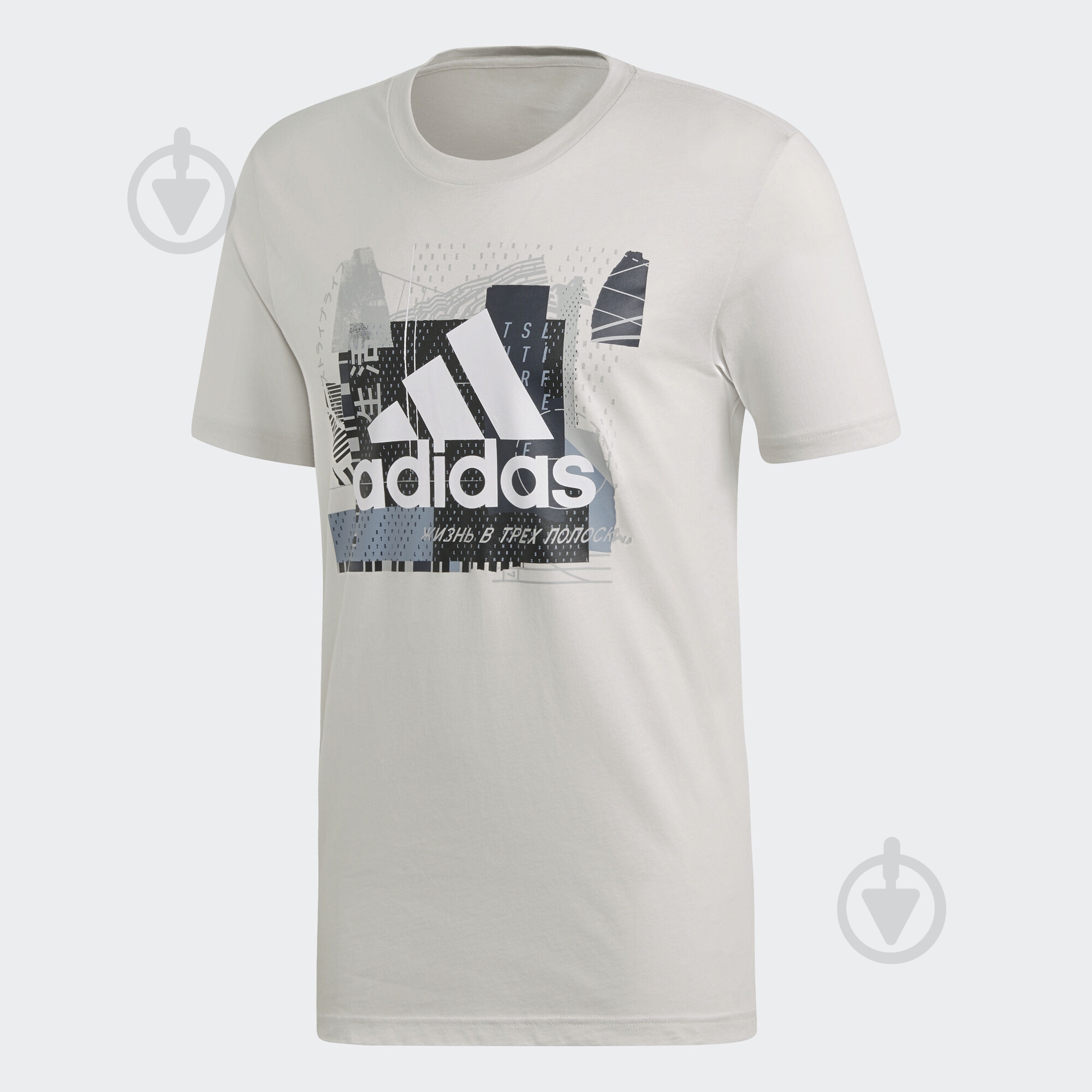 Футболка Adidas MH BOS GRAPH 2 DV3091 р.L белый - фото 1