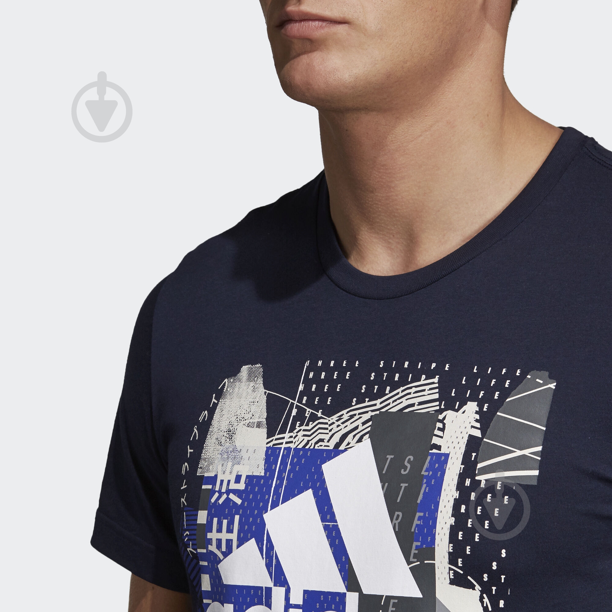 Футболка Adidas MH BOS GRAPH 2 DV3092 р.S темно-синий - фото 5