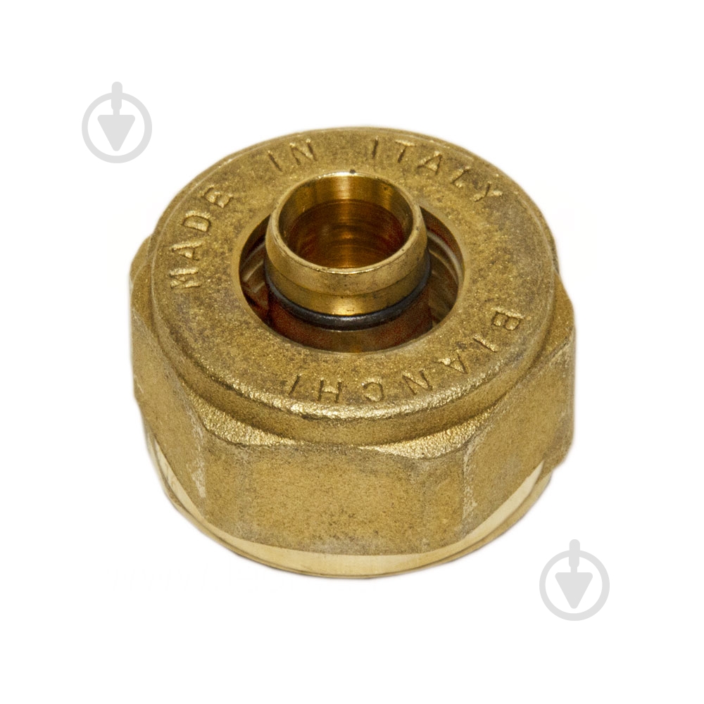 Гайка внутренняя Bianchi з ніпелем Ø16 х 2,25 х 3/4 (м.п.) латунна - фото 1 Гайка внутренняя Bianchi з ніпелем Ø16 х 2,25 х 3/4 (м.п.) латунна - фото 1