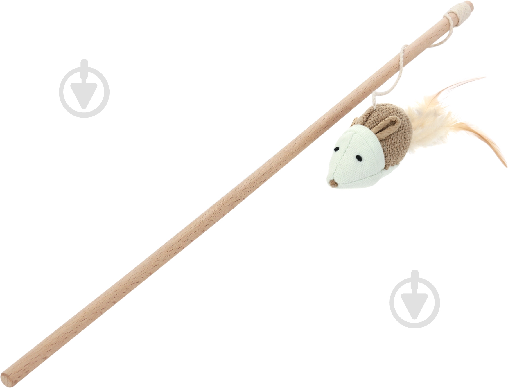 Игрушка для котов Trixie Палочка с джутовой мышкой 50 см 45804 - фото 1 Игрушка для котов Trixie Палочка с джутовой мышкой 50 см 45804 - фото 1