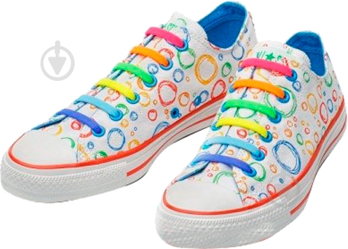 Шнурки силиконовые AntiLaces Classic SRBW мульти - фото 2