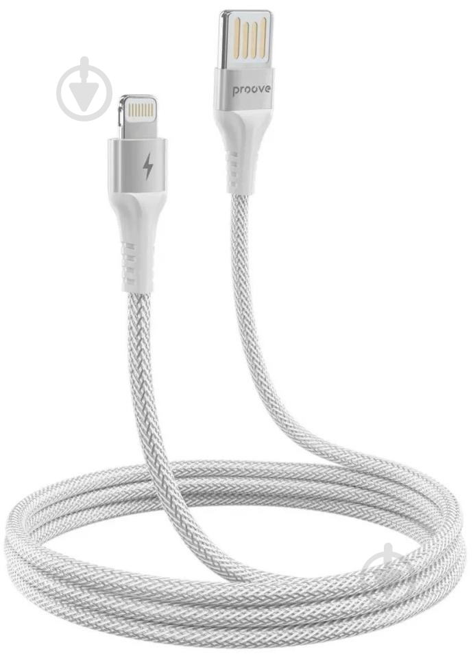 Кабель Proove Double Way Weft Lightning 2.4A 1 м белый (CCDW20001102) - фото 3