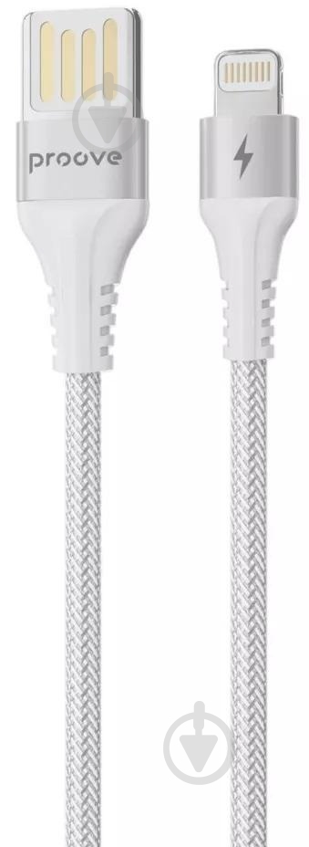 Кабель Proove Double Way Weft Lightning 2.4A 1 м белый (CCDW20001102) - фото 1