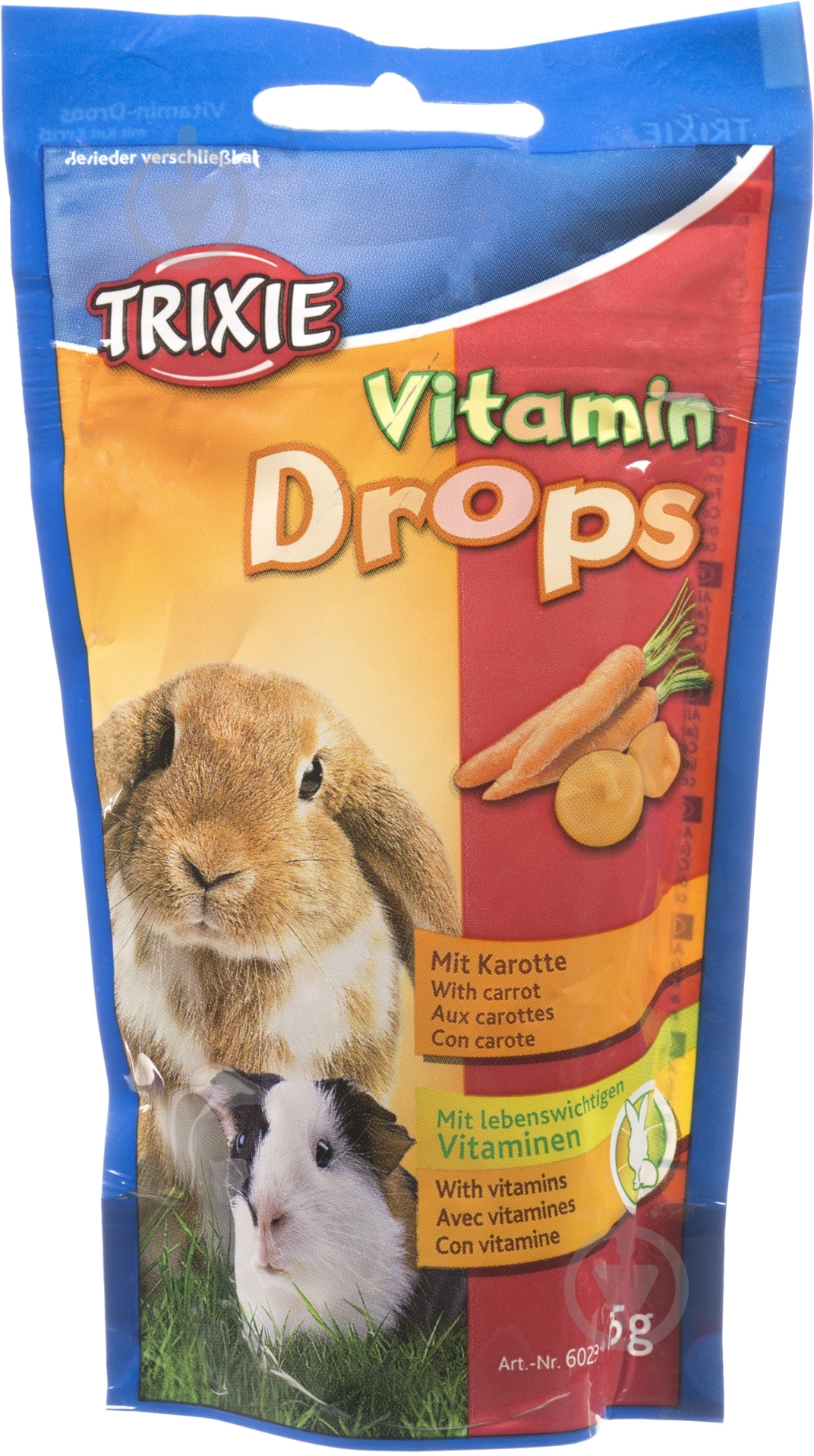 Витамины TRIXIE Drops Каротин 75 г 6023 - фото 1