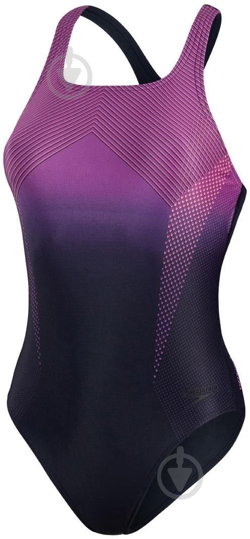 Купальник Speedo Placement Medalist 8-12199G701 р.L темно-синий с розовым - фото 1