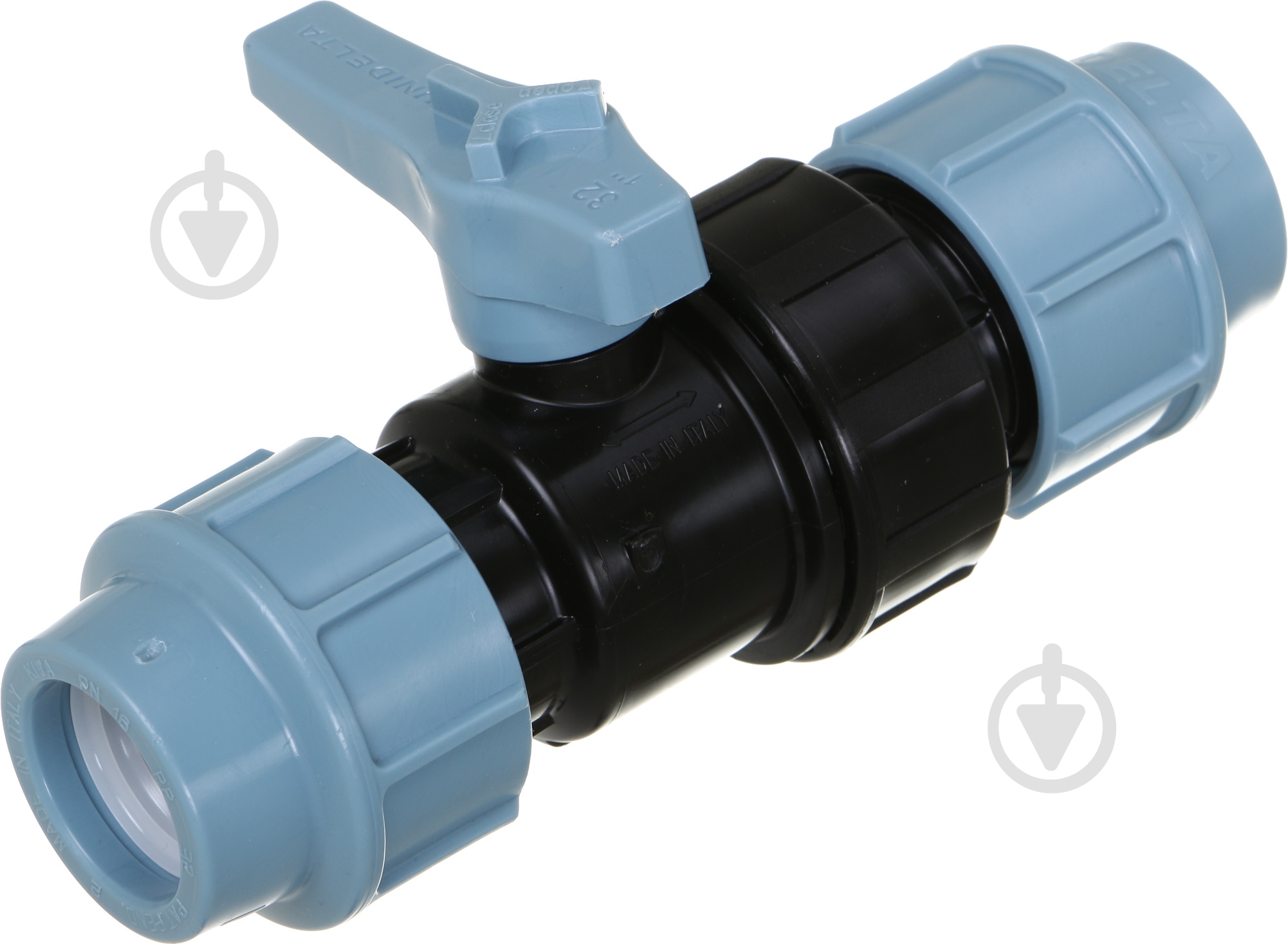 Кран шаровой Unidelta ПЭ труб O32x32 PP-B - фото 2 Кран шаровой Unidelta ПЭ труб O32x32 PP-B - фото 2