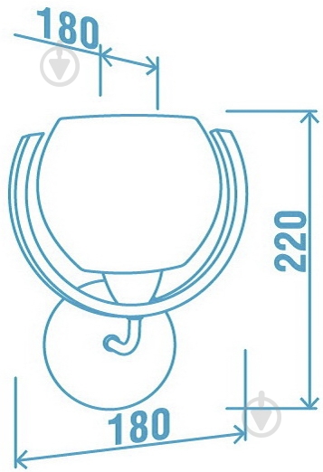 ВИТРИНА! Бра Victoria Lighting 1x60 Вт E14 венге Odeon/AP1 - фото 2
