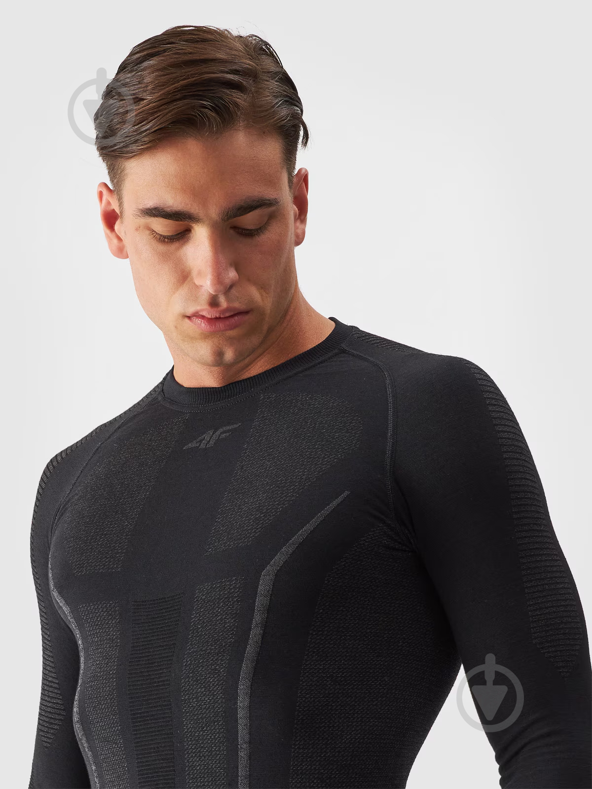 Термокофта 4F SEAMLESS UNDERWEAR M163 4FWAW24USEAM163-20S р.L/XL чорний - фото 3