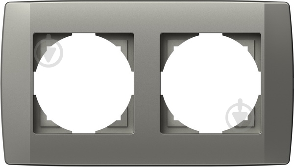 Рамка двомісна TEM Logiq універсальна титан OQ20TI-U - фото 2 Рамка двомісна TEM Logiq універсальна титан OQ20TI-U - фото 2