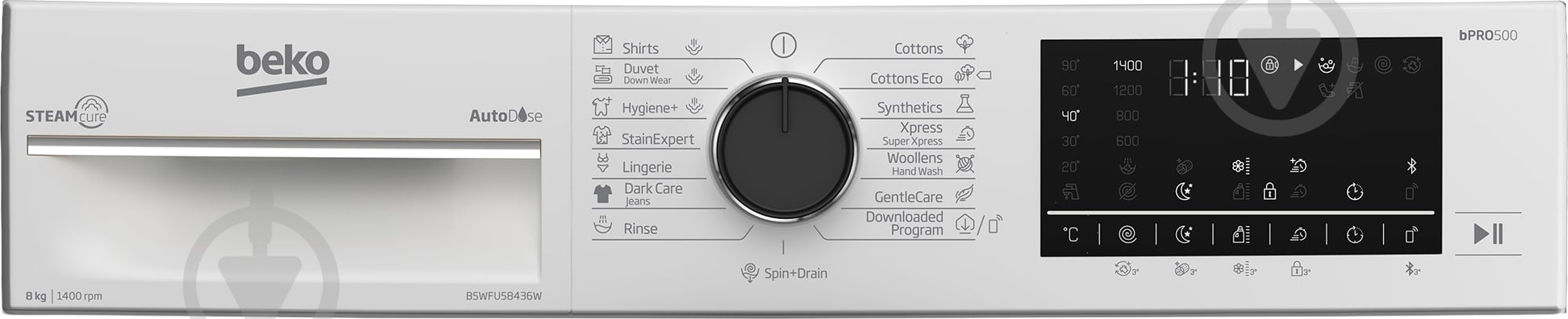 Стиральная машина Beko B5WFU58436W - фото 6