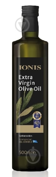 Масло оливковое IONIS Extra Virgin стекло 500 мл - фото 1