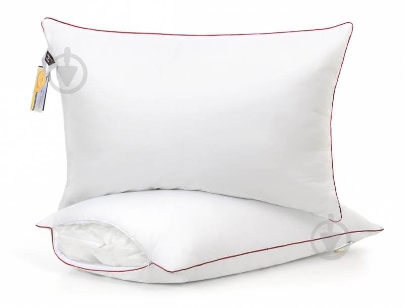 Подушка №472 DeLuxe Hand Made Eco-Soft м’яка MirSon 45x45 см білий - фото 1