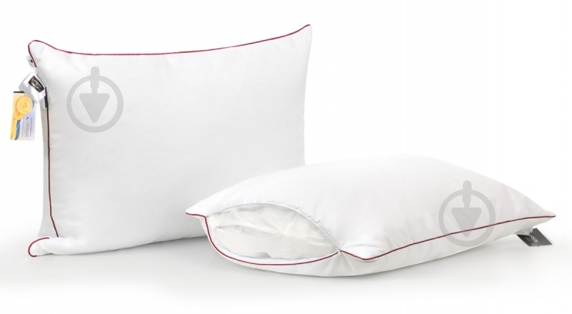 Подушка №472 DeLuxe Hand Made Eco-Soft м’яка MirSon 45x45 см білий - фото 3