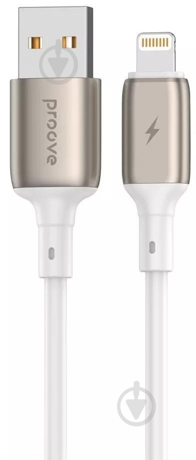 Кабель Proove Flex Metal Lightning 2.4A 1 м белый (CCFM20001102) - фото 1
