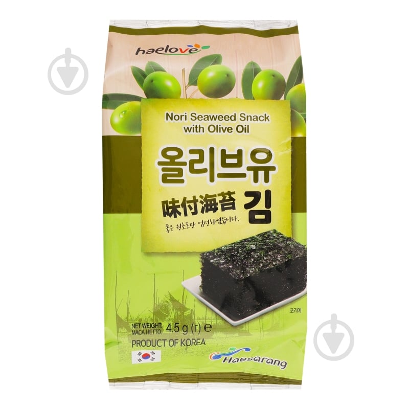 Снеки норі Haelove з оливковою олією 4.5 г - фото 1