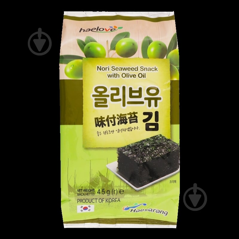 Снеки норі Haelove з оливковою олією 4.5 г - фото 5