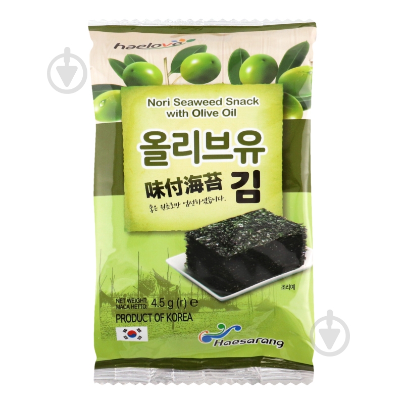 Снеки норі Haelove з оливковою олією 4.5 г - фото 6